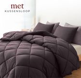 Sleep comfy Nova Bedtextile BV Sleep Comfy Deluxe 2-in-1 All Year Dekbed 140x200 cm Black Bean