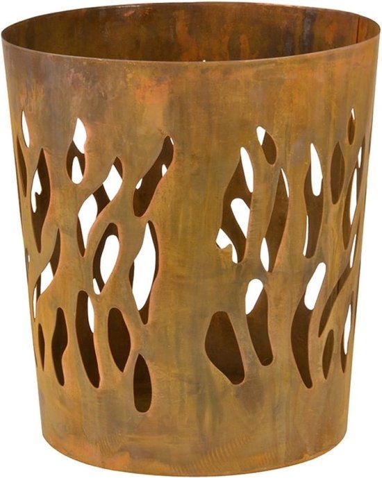 Esschert Design Zweedse Fakkel Vuurkorf - Roest - 32x32x35cm