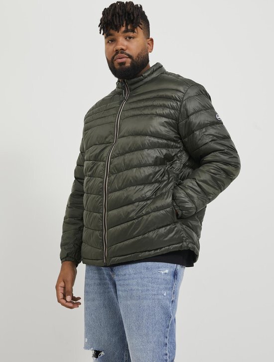 JACK & JONES PLUS JJEHERO PUFFER COLLAR PS SN Heren Jas - Maat