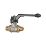 RIEGLER 103281-3351.44 kogelkraan zware uitvoering, handhendel, AG/AG, MS vern., R 1/2, 1 stk