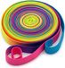 oCreon Gummitwist Regenboog voor kinderen - 6 m - Springrubberspel voor binnen en buiten - Bewegingsspeelgoed en tuinspel