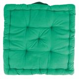 GALILEO SpA Set van 4 matraskussens voor stoel 40 x 40 x 8 cm, Amazongroen, Sibylle
