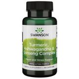 Swanson Turmeric, Ashwagandha & Ginseng Complex - 60 gélules