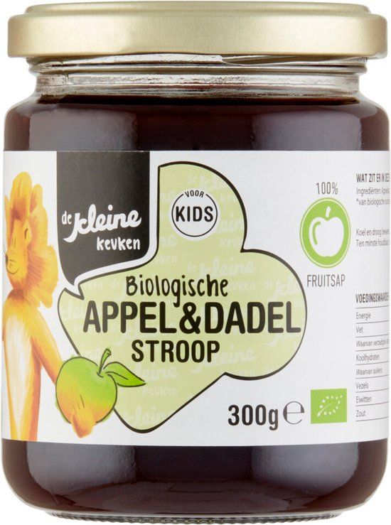 De Kleine Keuken Bio Appel & Dadelstroop - 300 gr