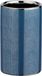 WENKO Nuria Tandenborstelbeker, hoogwaardige tandenborstelhouder voor tandenborstel en tandpasta van edele keramiek met luxueus gestructureerd oppervlak in zilver/blauw, Ø 6,5 x 10,7 cm