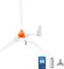 VEVOR 1200W 24V Horizontale Windturbine met Hybride Wind- en Zonne-Energiecontroller
