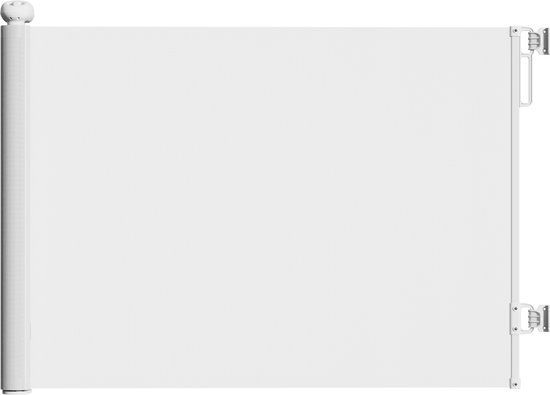 Bebies First Oprolbaar Traphekje - Verstelbaar Veiligheidshekje - Wit - tot 100 cm breed