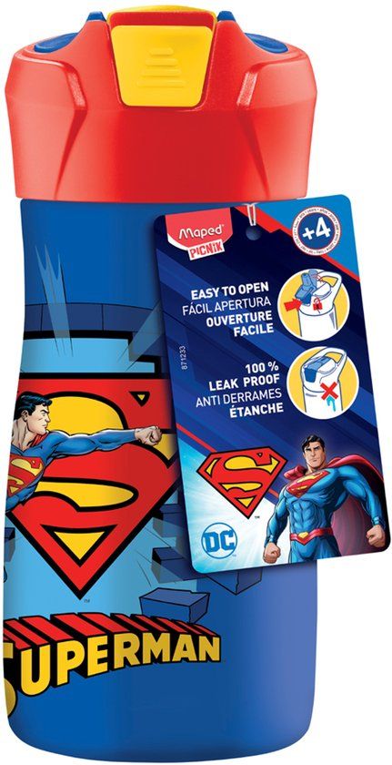 Maped Office Maped PICNIK drinkfles SUPERMAN, 0,43 liter, blauw/rood