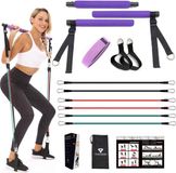 Bol Pilates-stangenset voor lichaamsvorming met verstelbare weerstandsband - Yoga Stretching Sculptuur - Training in Sportschool 25 kg