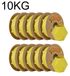 PLA filament pour imprimante 3D - Surface mate, filament FDM de 1,75 mm - Bien enroulé - Peu de spires - Haute précision - Jaune, 10 kg