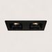 Artdelight Inbouwspot Moggio 2 lichts GU10 zwart