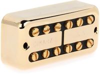 DiMarzio DP 291GBK New’Tron™ Neck Gold Cover, Black Insert