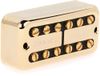 DiMarzio DP 291GBK New’Tron™ Neck Gold Cover, Black Insert