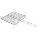 Sauvic Bombeert pour viande ou poisson, 25 x 30 cm. Avec pieds pour grill, acier.