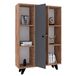 Boekenkast, 100% melamine gecoate spaanplaat, kleur Atlantic grenen antraciet