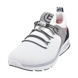 bugatti Sportieve sneakers met traagschuim in sportief design, elastische veters, ademend, instapsneakers voor heren, Wit., 46 EU