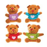Baker Ross FX957 Teddyberen met liefdeshartjes - Set van 4, Valentijnsdag Feestzakvullers voor kinderen
