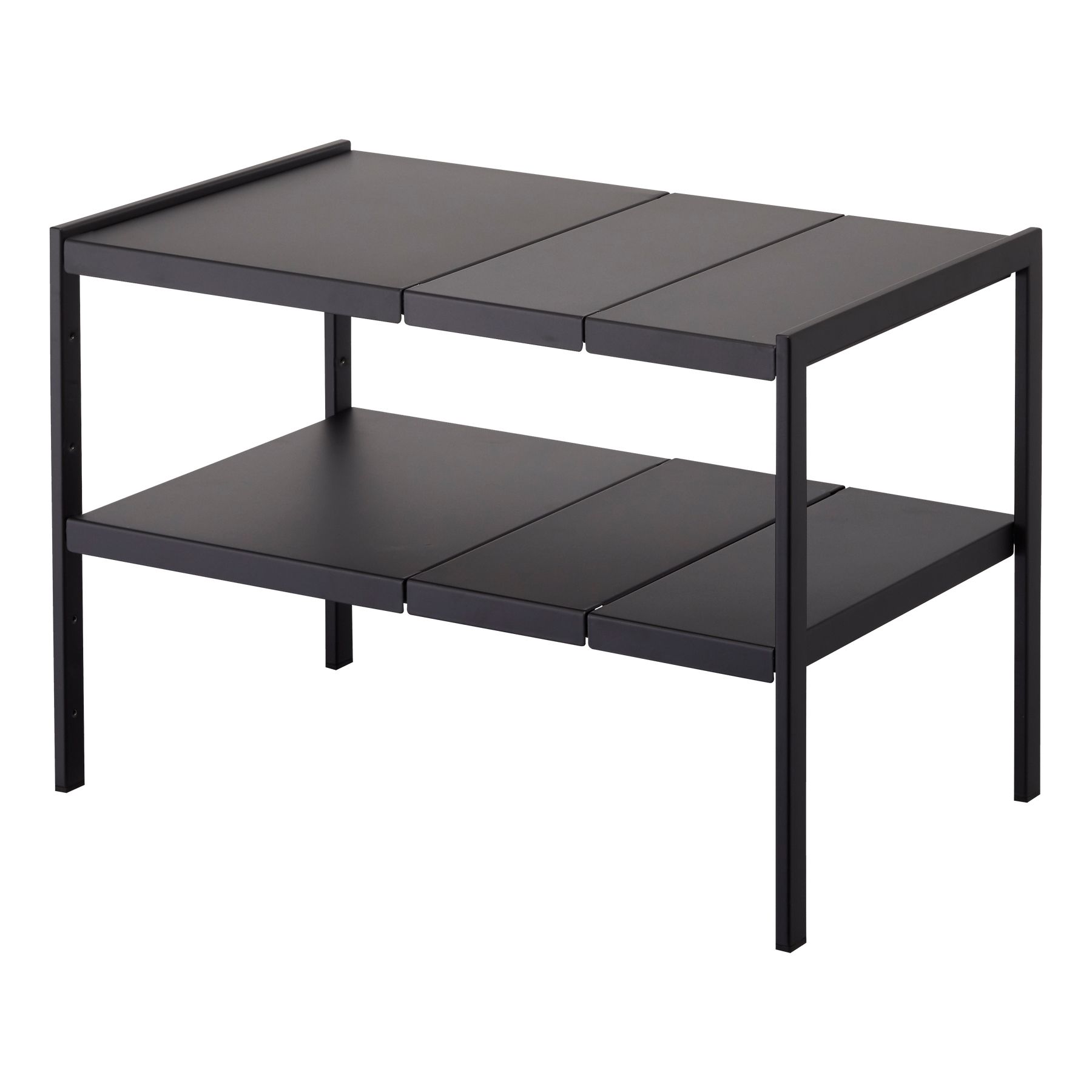 Yamazaki 4949 Keukenkast Organizer - 2 schappen - Staal - Zwart