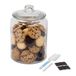 Merkloos Relaxdays voorraadglas - 6 l - transparant