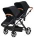 StarTech A8 Dubbele kinderwagen - A8 dubbele buggy - Opvouwbaar - Gebruik mogelijk van beide kanten - Zit- en ligpositie - Schokdempers - Zwart