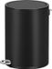 Bol Poubelle Cosmétique 3 Litres avec Couvercle Fermeture Douce Bac Intérieur Amovible en Plastique - Noir