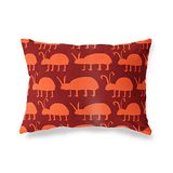 BonaMaison Oranje-Bordeaux Decoratieve Kussensloop, Kussenhoezen Bank, Decoratieve Kussenhoesjes, Kussensloop; Sofa, Slaapkamer, Kantoor, Auto 45x60 Cm - Ontworpen en vervaardigd in Turkije