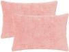 vidaXL - Kussensloop - 2 stuks - Roze - 40 x 60 cm