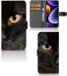 B2Ctelecom Xiaomi Poco F5 Telefoonhoesje met Pasjes Zwarte Kat