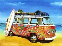 Diamond Painting Set Vanlife 35 x 25 cm