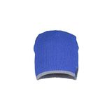 Planam gebreide muts 2-kleurig, universele maat, zink, korenblauw/meerkleurig, 6020052