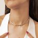 Happiness Collier Choker Femme - Acier inoxydable 18K Plaqué or - Collier Cœur - Waterproof - Réglable