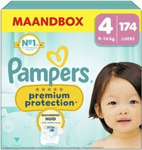 Pampers Premium Protection Maat 4 (174 luiers) - Maandbox