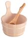 Sauna ton en bois avec cuillères, 4L