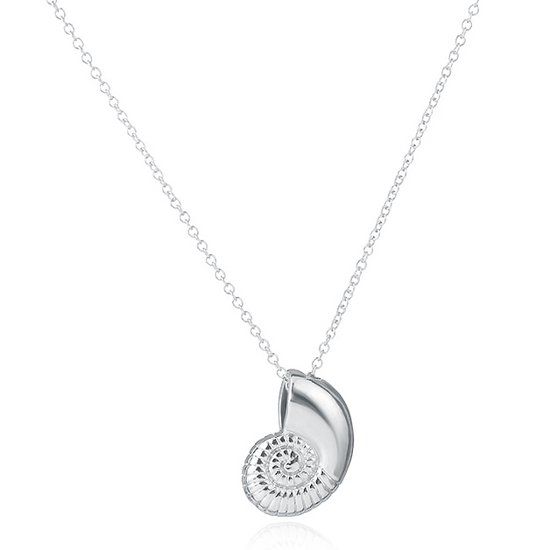 LGT JWLS LGT Jewels Dames ketting Sea Snail Swirl Zilverkleurig