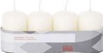 Trend Candles Cilinderkaarsen/stompkaarsen - set 20x - ivoorwit - 5 x 8 cm - 18 branduren