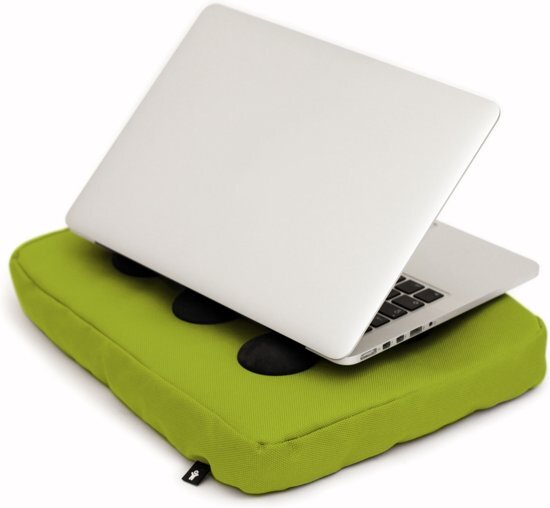 Bosign laptopkussen max 14 Lime siliconen doppen voor luchtafvoer Kussen voor de laptop - voorkomt oververhitting