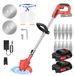 Tondeuse et coupe-bordure - Batterie 21 V - Moteur sans balai - Manche télescopique - 10000 tr/min - 2 x 1,5Ah batteries Li-Ion