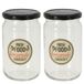 Excellent Houseware Voorraadpotten/ weckpotten - 4x - 720 ml - schroefdeksel - 7,8 x 15 cm