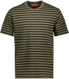 Superdry Merchant Stripe Tee M1012290a Olive Stripe T-shirt Heren Maat XXL