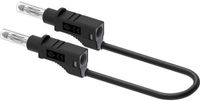 Electro PJP 2214/600V-CD1-50N Meetsnoer Bananenstekker 50 cm Zwart 1 stuk(s)