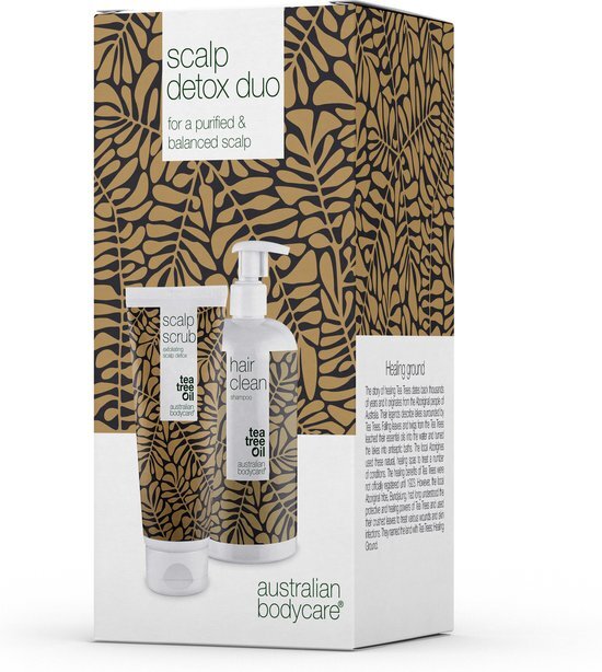 Australian Bodycare - 2 producten voor vet haar | Een diepreinigende shampoo van 500 ml met tea tree-olie en een hoofdhuidscrub van 200 ml die overtollig talg en bacteri&#235;n verwijdert
