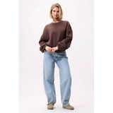 Catwalk Junkie katoenen oversized sweater met backprint - bruin