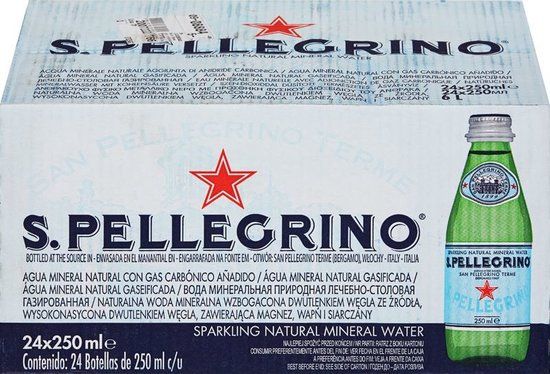 San Pellegrino Mineraal Water 25cl Koolzuurhoudend Doos 24 Stuks