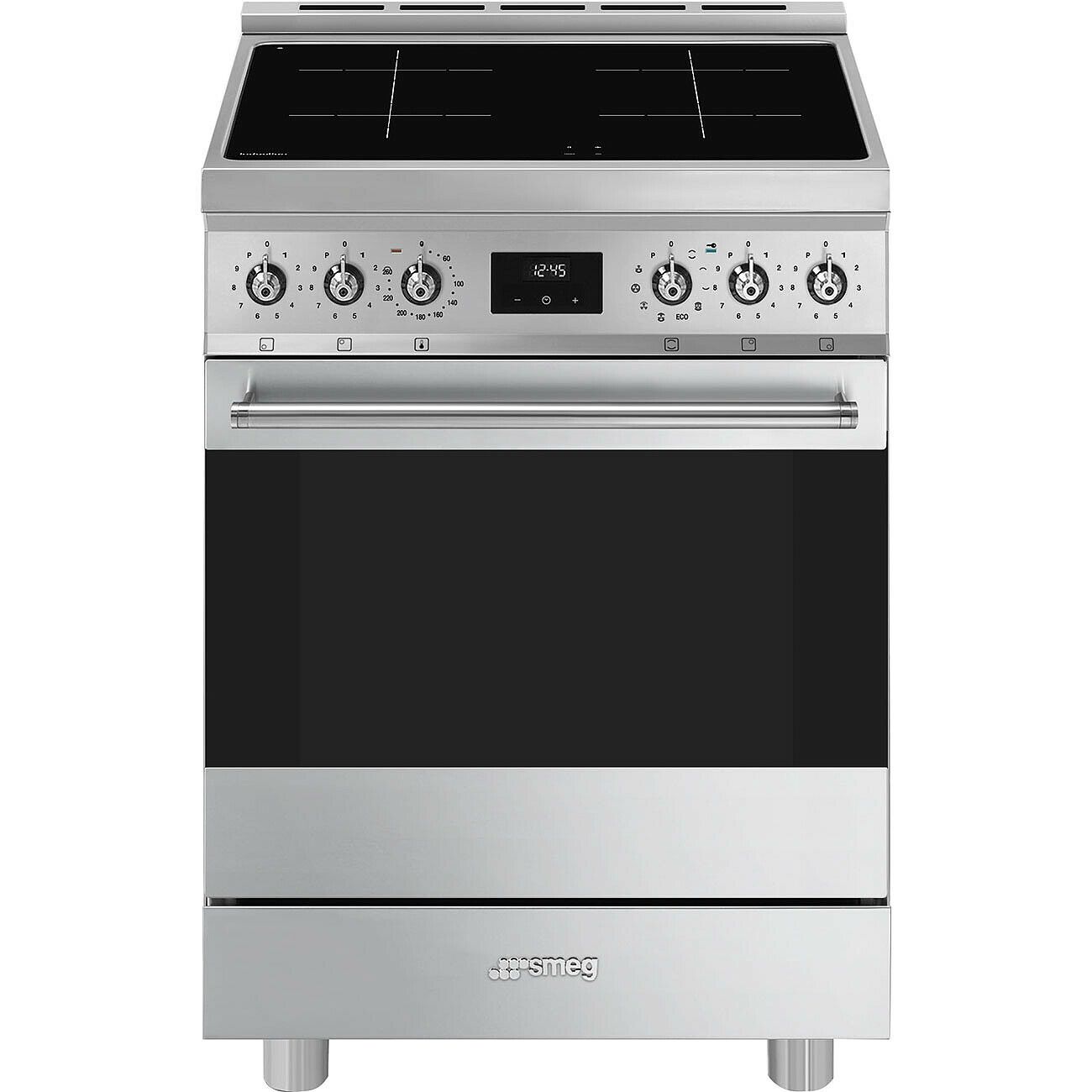 Smeg Symphony C6IPXM2 - Vrijstaand fornuis - Inductie - 4 zones - RVS