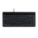 Perixx PERIBOARD-409 P, DE, Mini PS/2-Tastautur, 2 Hubs, schwarz