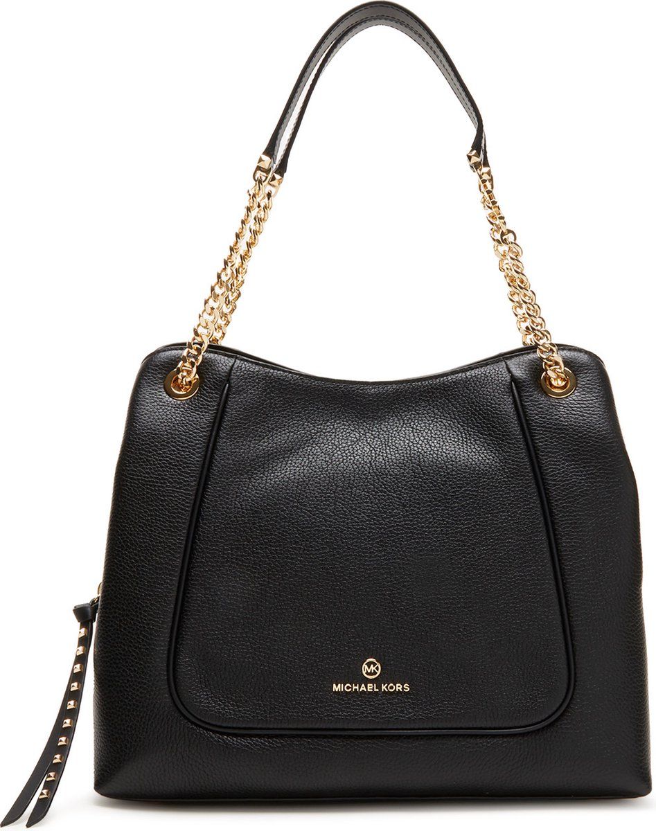 Michael Kors Dames Shopper Leer - Zwart - 0196163503516
