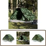 vidaXL Koepeltent 4-persoons waterdicht camouflage