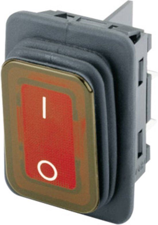Sheba Marquardt 1935.3112 Wipschakelaar 250 V/AC 16 A 2x uit/aan IP65 Continu 1 stuk(s) Zwart, Rood