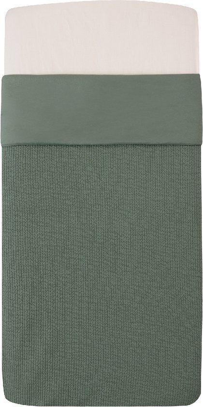 Witlof For Kids Ledikantdeken Tuck-Inn Forest Green Waves 60 x 120 cm
