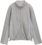 Tom Tailor Sweatvest met opstaande kraag - Maat S - medium silver grey melange